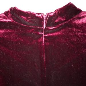 Maroon Winter Long Sleeve Dress